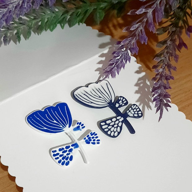 Cercei "BLUE DAISY"
