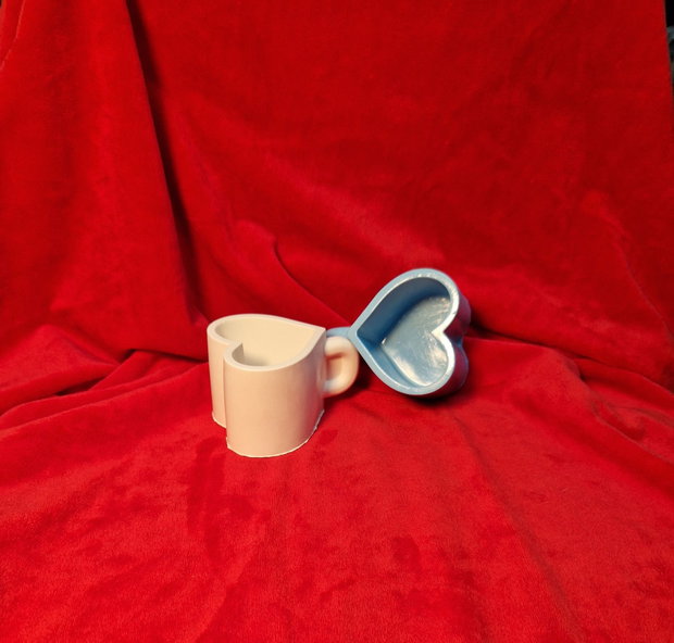 Cescute decor in forma de inima