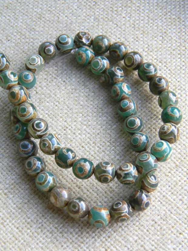 Tibetan Mystical Old Agate 8,5 mm (MX2)