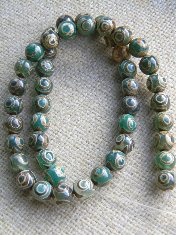 Tibetan Mystical Old Agate 8,5 mm (MX2)