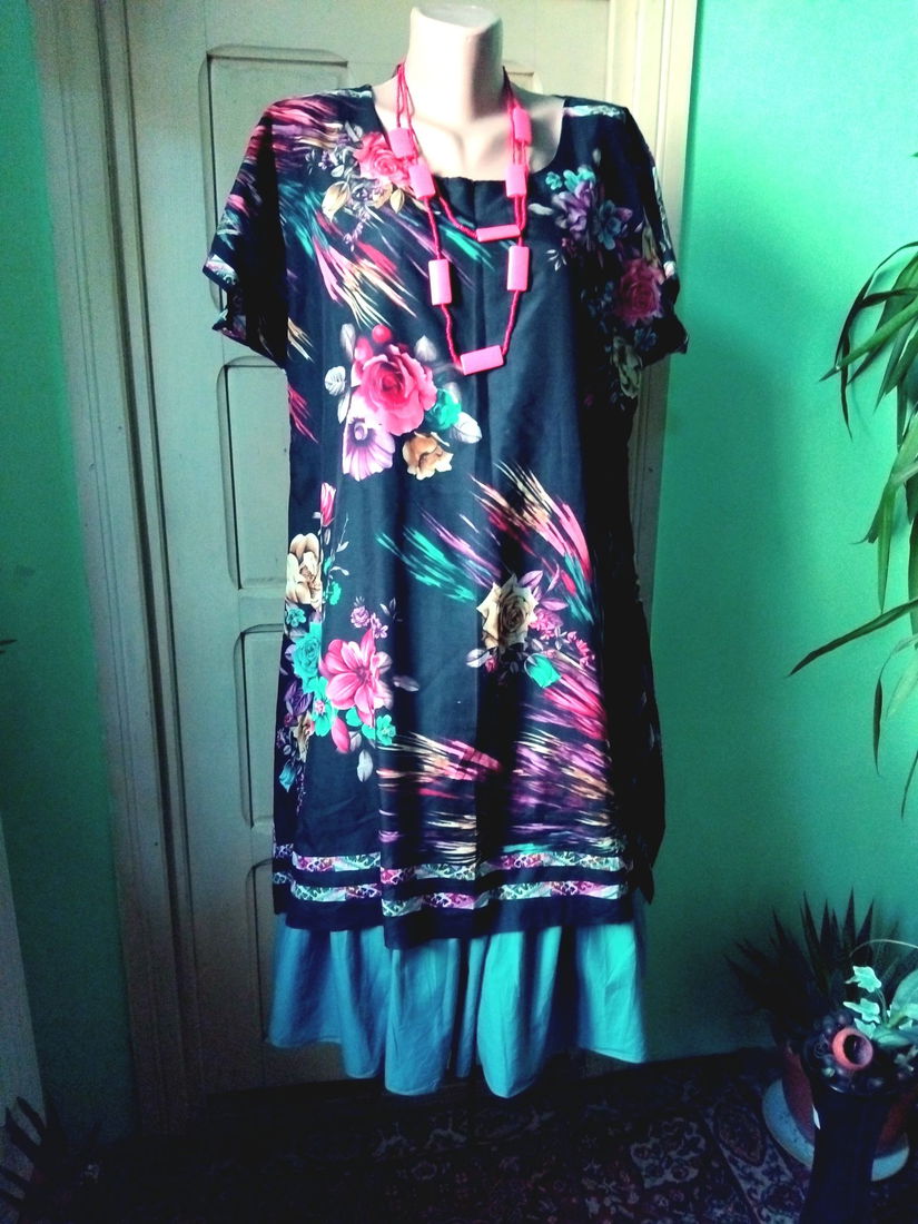 Rochie din bumbac, dubla