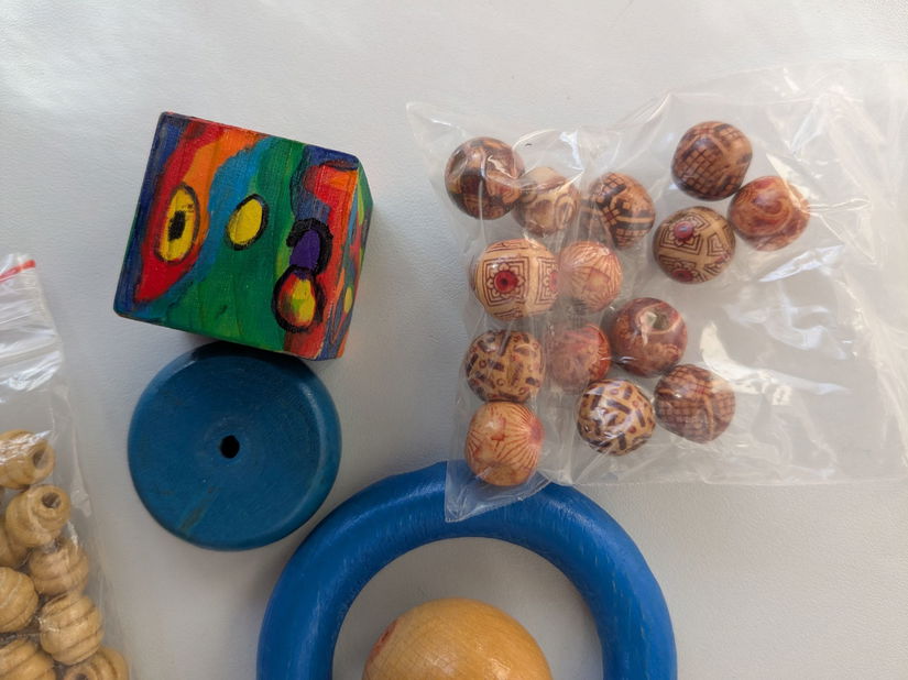 Lot accesorii lemn