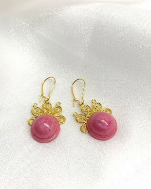 cercei handmade unicat din rasina  00171
