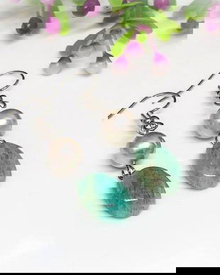 Cercei perle seashell si amazonit