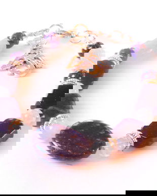 Bratara lapis lazuli si acvamarin