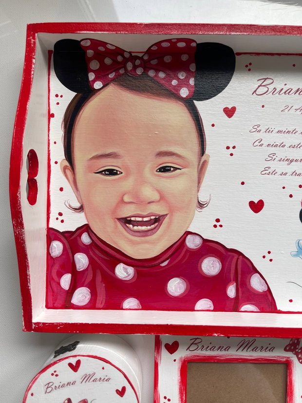 Set moț portret cu Minnie Mouse
