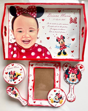 Set moț portret cu Minnie Mouse