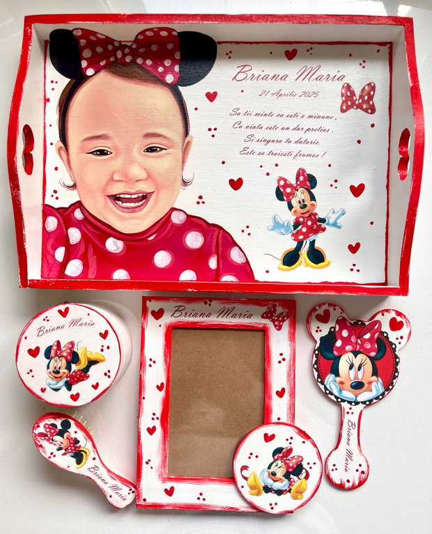Set moț portret cu Minnie Mouse