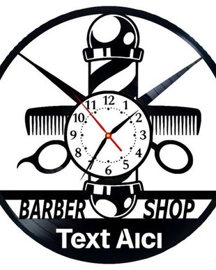 BARBERSHOP-ceas de perete (personalizabil)