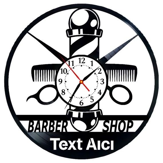 BARBERSHOP-ceas de perete (personalizabil)