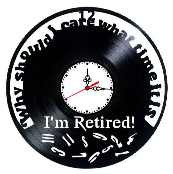I'M RETIRED- ceas de perete