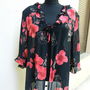 Bluza voal cu flori
