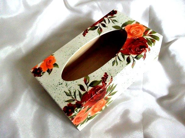 Cutie lemn pt servetele de hartie 48394