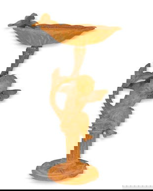 Fantana pentru pasarele cu ingeras din fonta