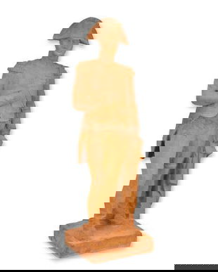 Napoleon-statueta din fonta rusty