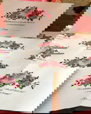 Plic de bani  cu flori