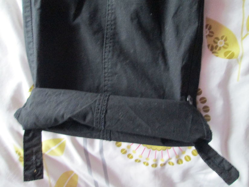 pantaloni treisferturi negri de vara dame Sheego