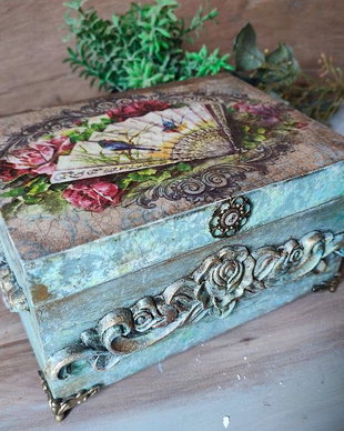 Casetă bijuterii -Vintage Roses