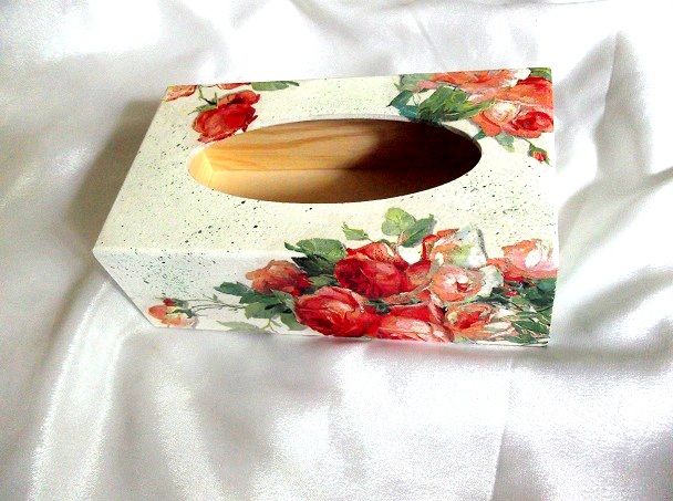 Cutie lemn pt servetele de hartie 48391