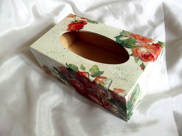 Cutie lemn pt servetele de hartie 48391