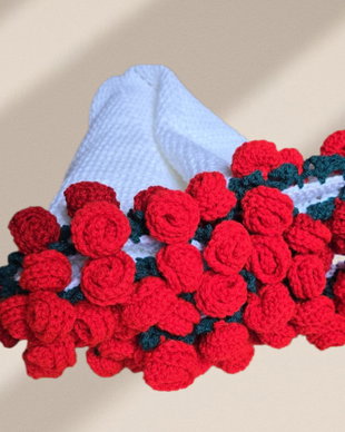 Paturica buchet de trandafiri