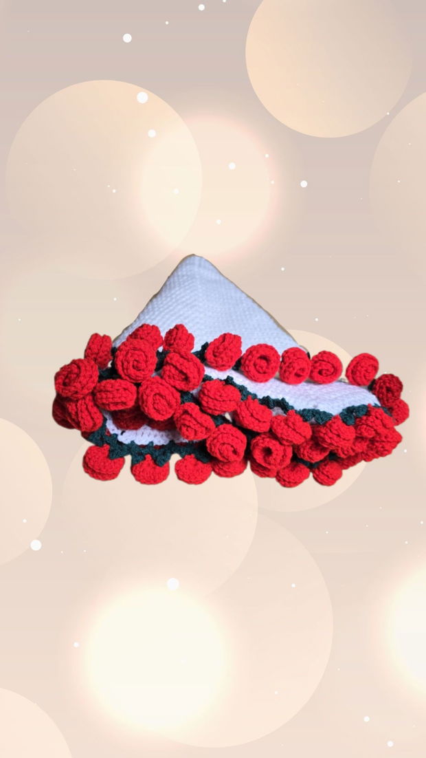 Paturica buchet de trandafiri