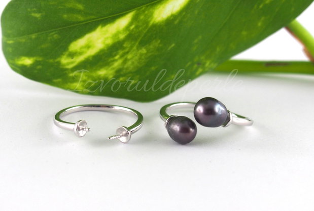 Baza inel, argint 925, platinat (1)