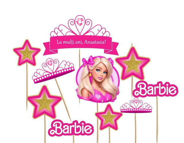 Toppere Candy Bar Unicorn Pastel Personalizate cu Nume