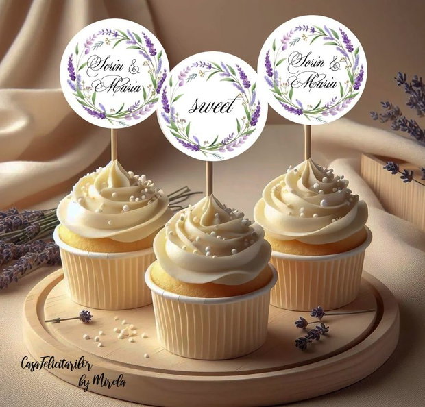 Toppere Candy Bar Unicorn Pastel Personalizate cu Nume