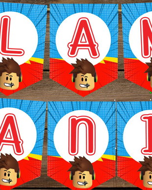 Ghirlandă Personalizată Roblox