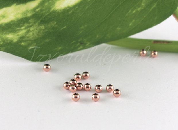 Margele, rose gold filled 14k, 2.5mm (1)