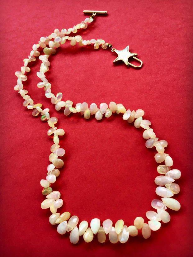 Colier opal etiopian / de foc