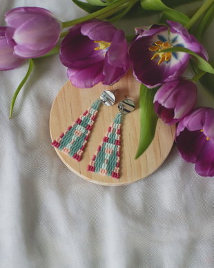 Cercei handmade colorati