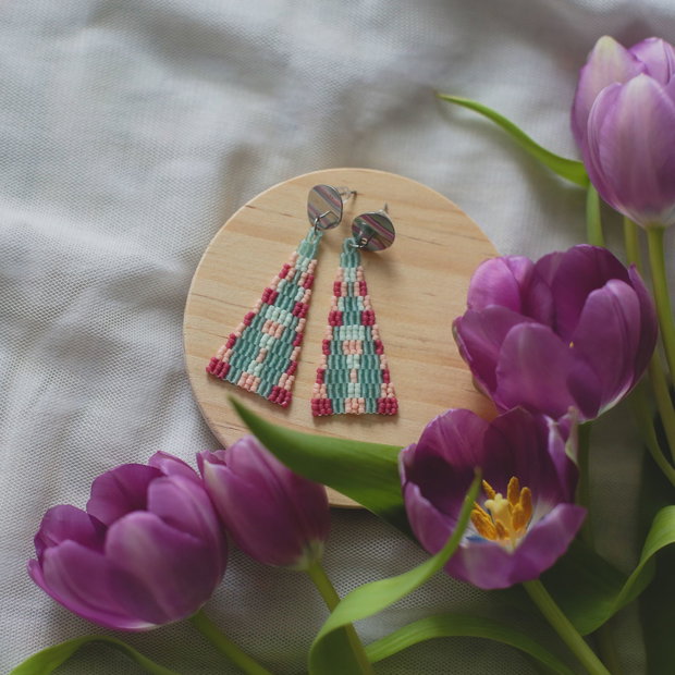 Cercei handmade colorati
