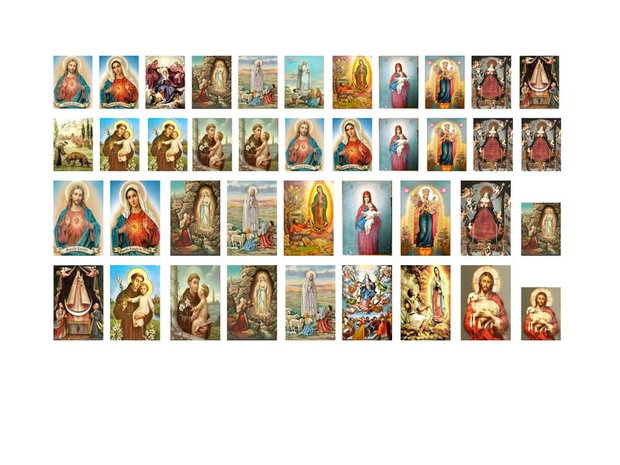 Rozariu cu iconita lucrata manual