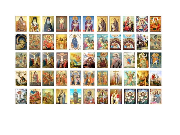 Rozariu cu iconita lucrata manual