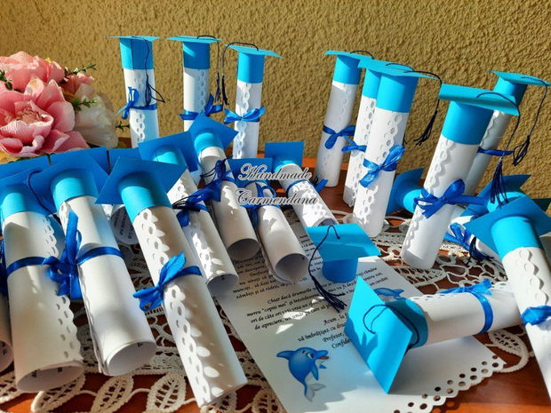 Invitatie banchet/ diploma absolvire  / scrisoare absolvire delfinasi