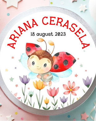Etichete Mărturii Botez/Aniversare Buburuză