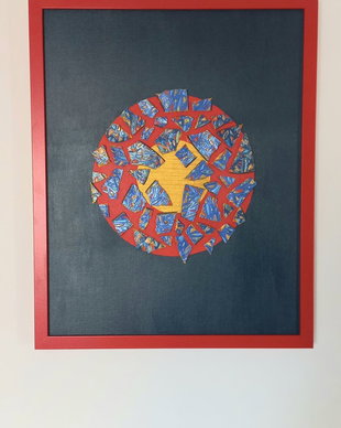 Tablou hand made Broken Sun