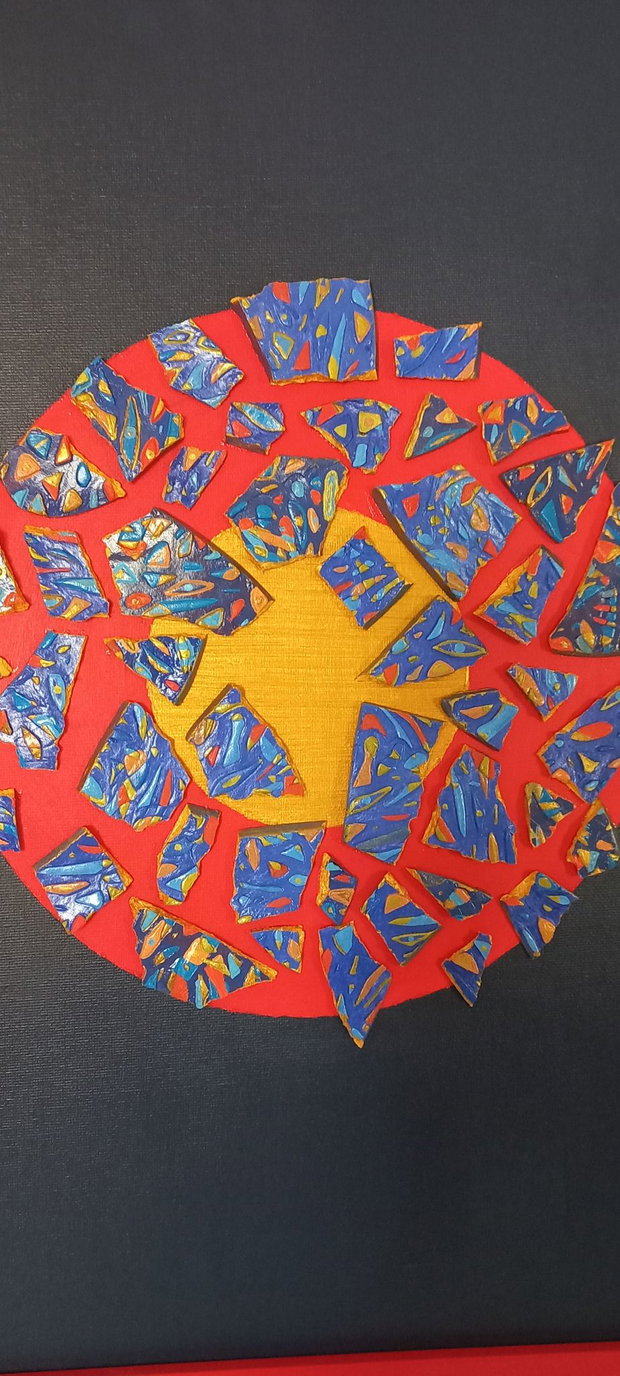 Tablou hand made Broken Sun