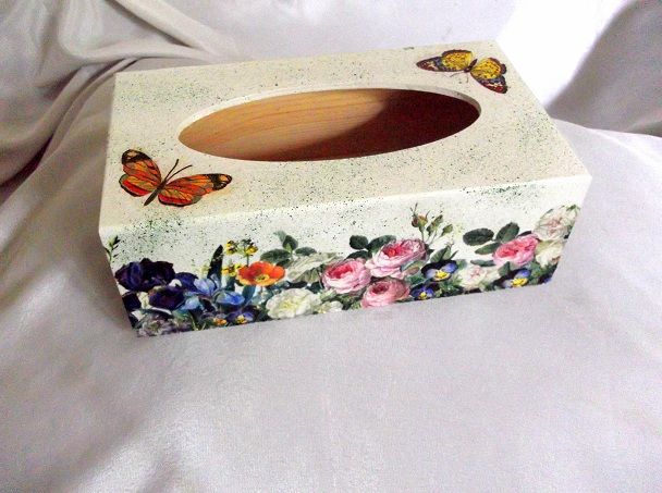 Cutie lemn pt servetele de hartie 48433