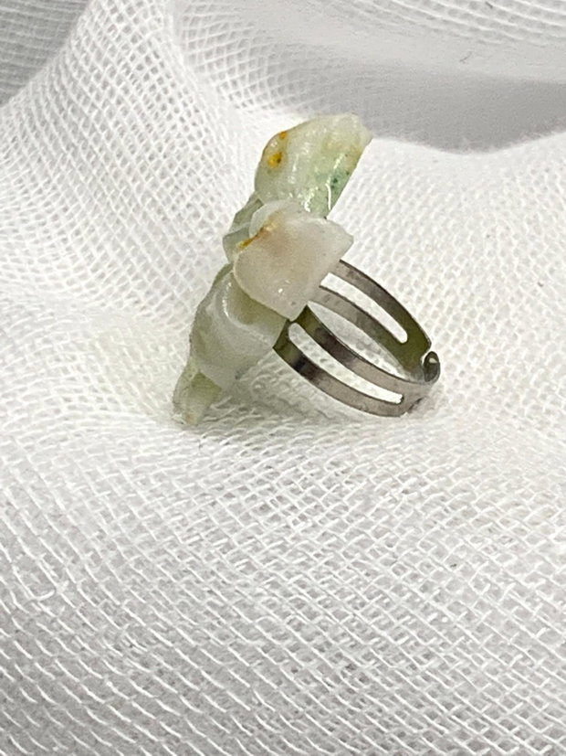 Inel reglabil - handmade din rasina 00495