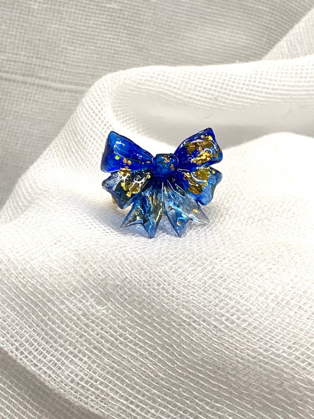 Inel reglabil - handmade din rasina 00497