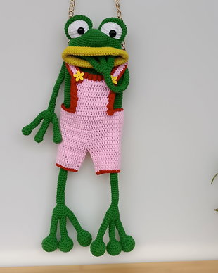 Geantă croșetată Froggy Bag