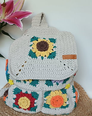 Rucsac crosetat-Rucsacul florilor