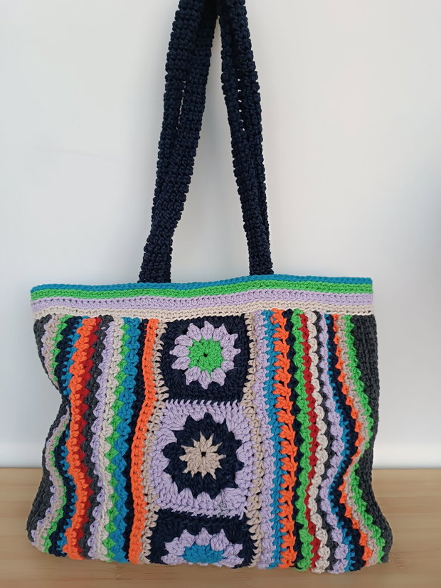 Geantă croșetată Boho chic