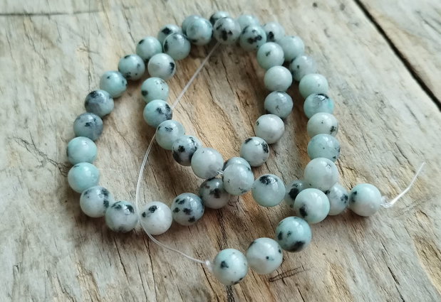 Jasp kiwi 8mm, sirag 49 buc