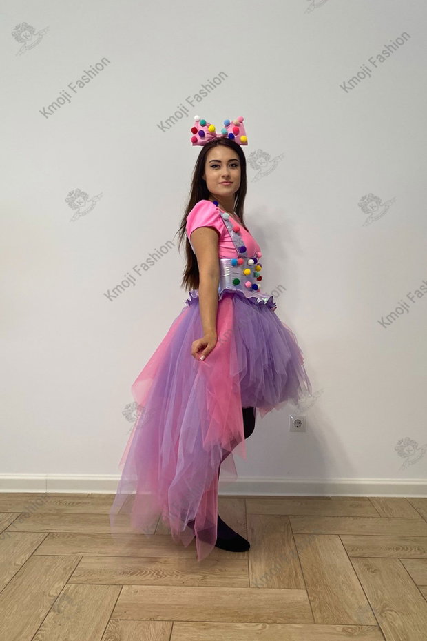 Costum Unicorn Multicolor - Clowniță Adult