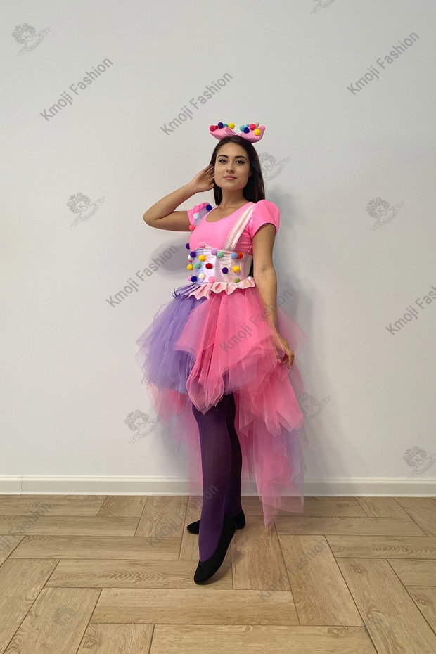 Costum Unicorn Multicolor - Clowniță Adult