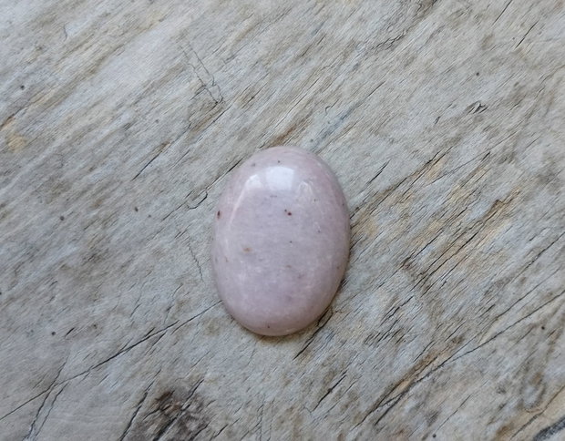 Cabochon rodonit roz prafuit, 30x22 mm